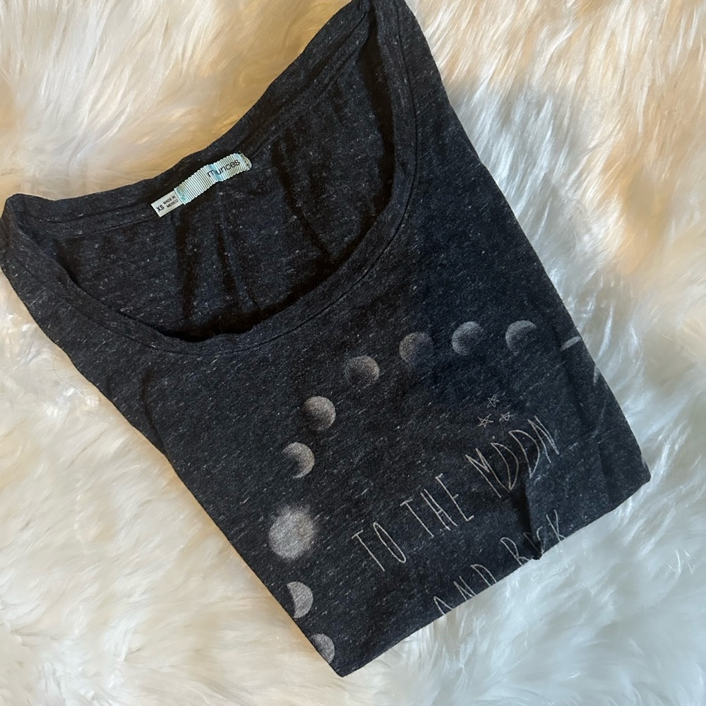 Gray Moon Phase Shirt